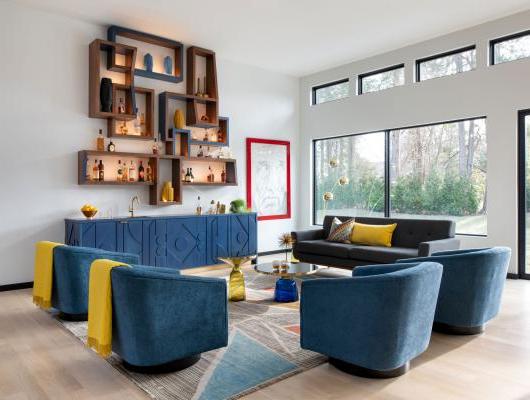 Midcentury modern open concept home