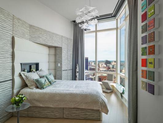Luxury high-rise bedroom design